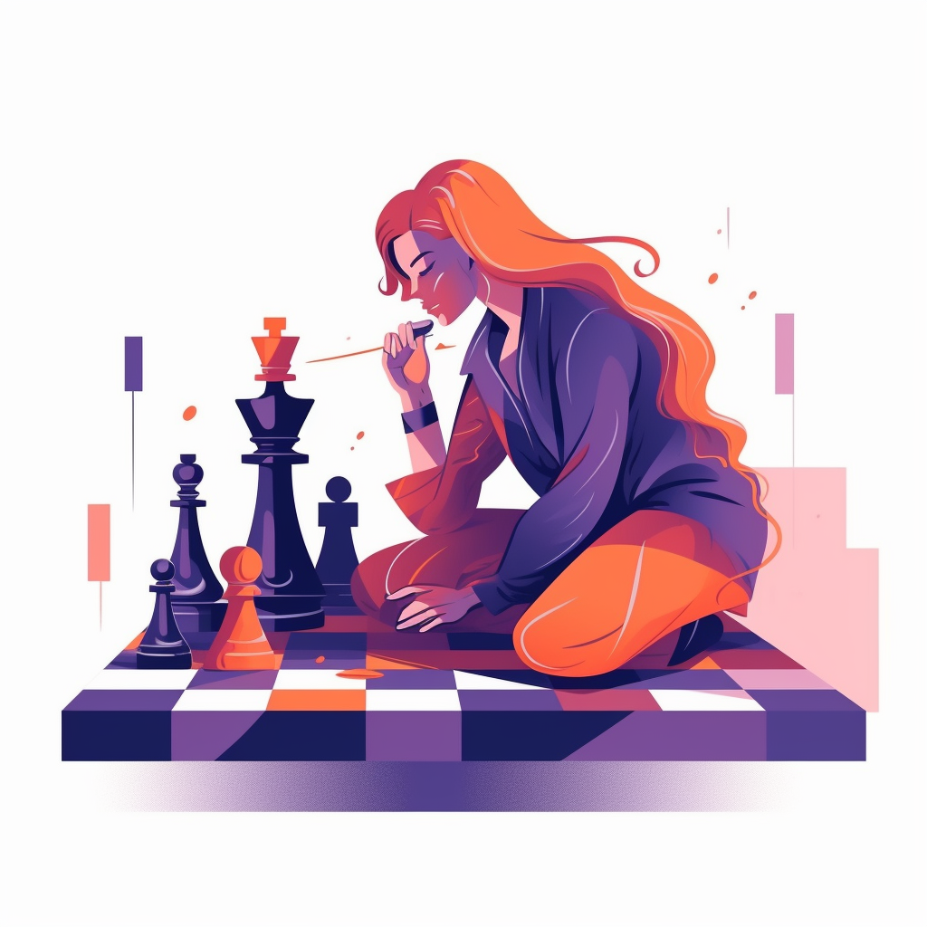 A chess enthusiast analyzing endgame strategies